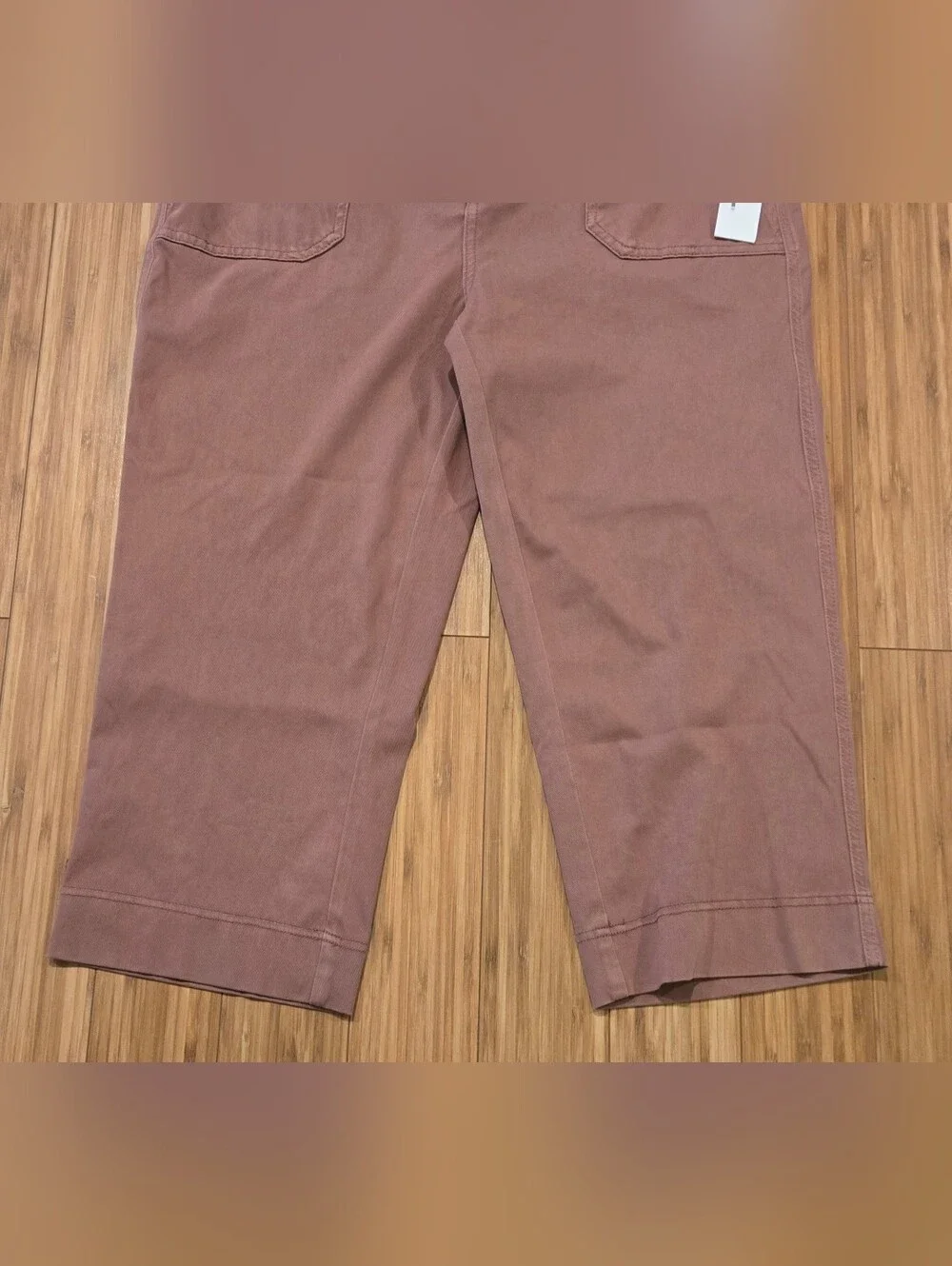 NWT 32 Cool Casual Cropped Utility Pants - Mauve